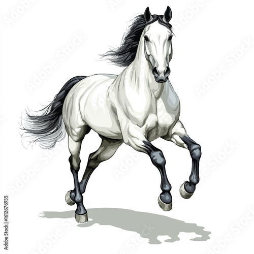 a horse galloping
