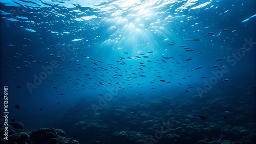 Fototapeta Naklejka Na Ścianę i Meble -  underwater view of the underwater world in the sea