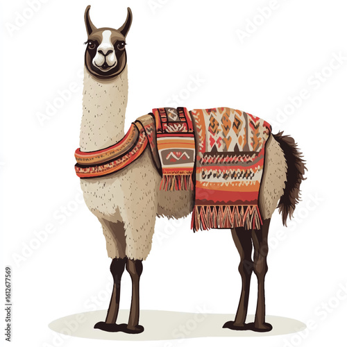 a llama wit a blanket