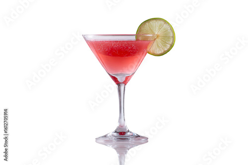 Wallpaper Mural Cosmopolitan cocktail with lime slice isolated on transparent background Torontodigital.ca