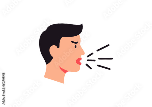 icon person coughing