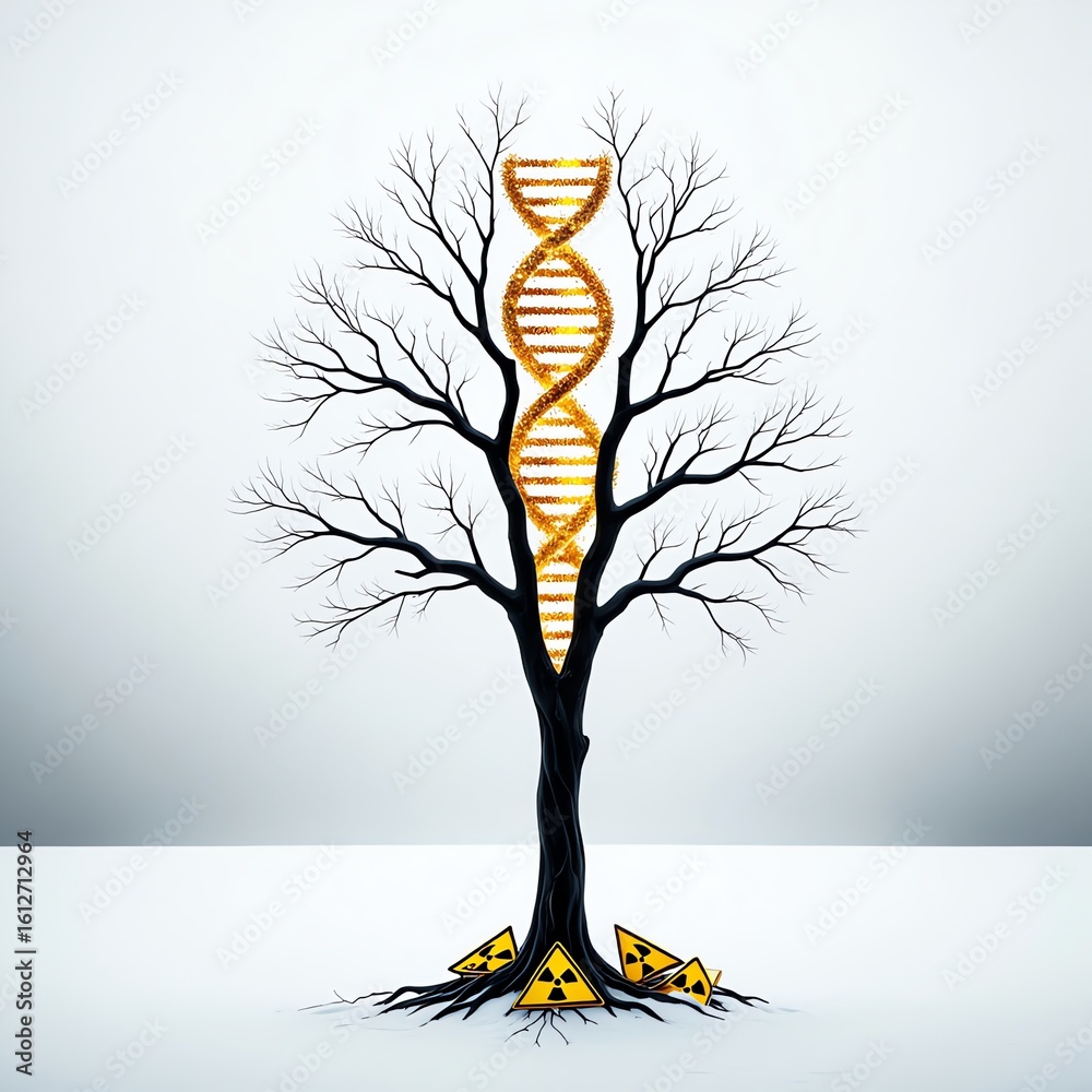 Obraz premium Tree of Life in Nuclear Winter