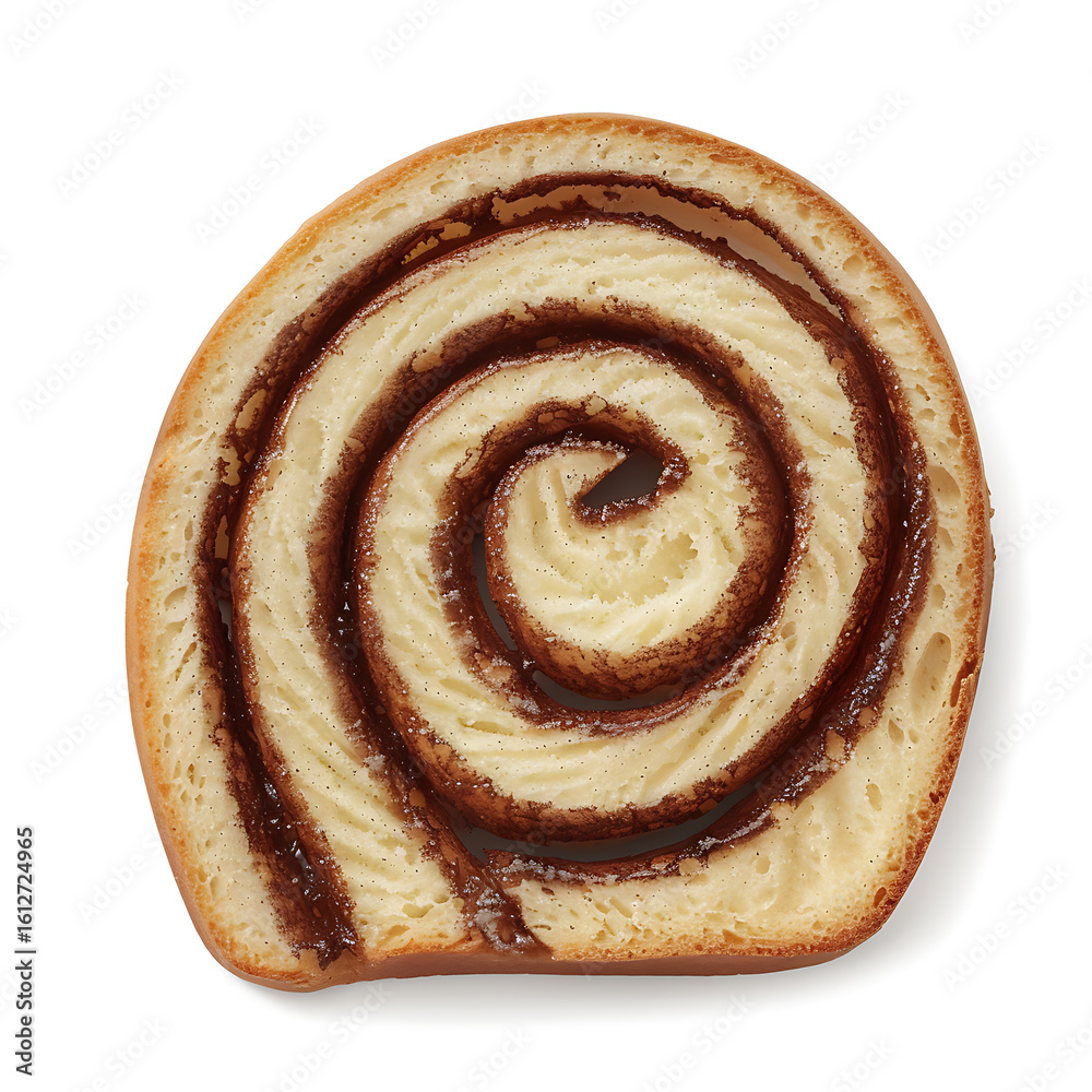 Fototapeta premium Spiral Swirl Bread with Cinnamon Filling