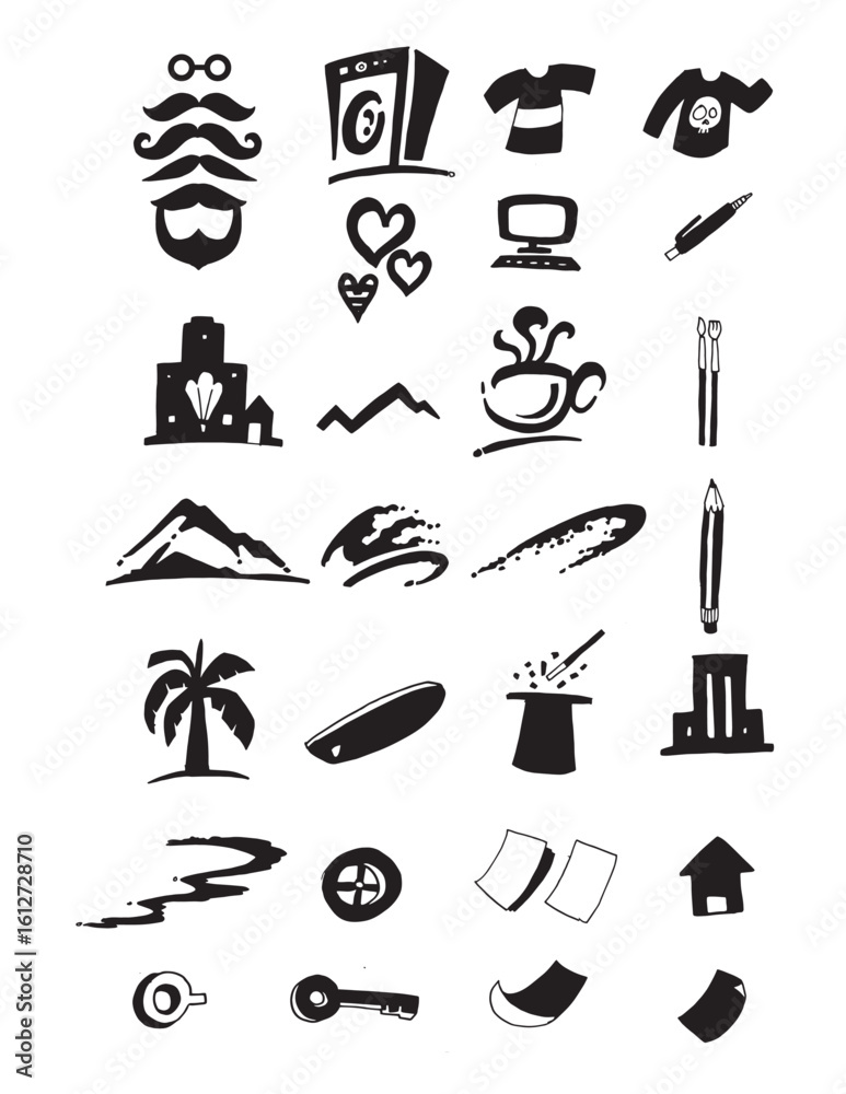Fototapeta premium Vector set of different medical icons on white