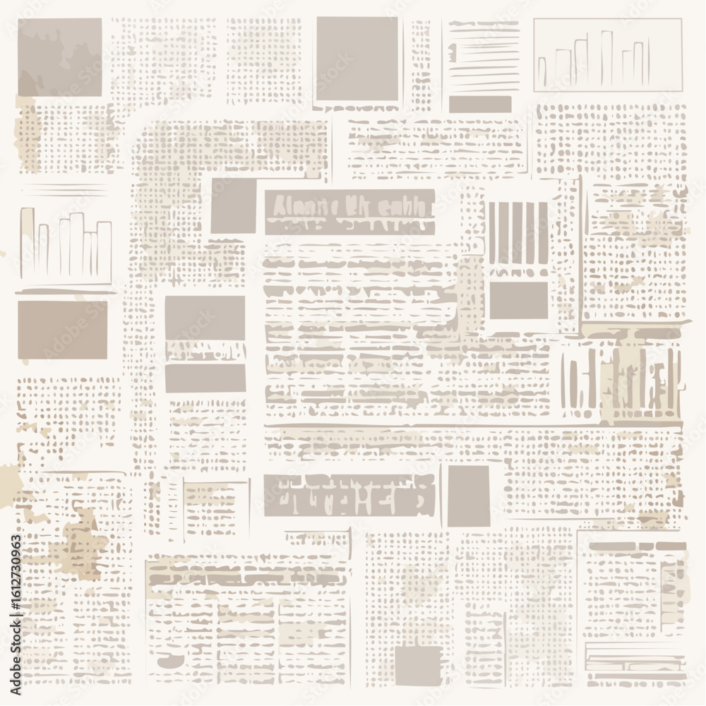 Obraz premium Grunge old newspaper texture background wallpaper