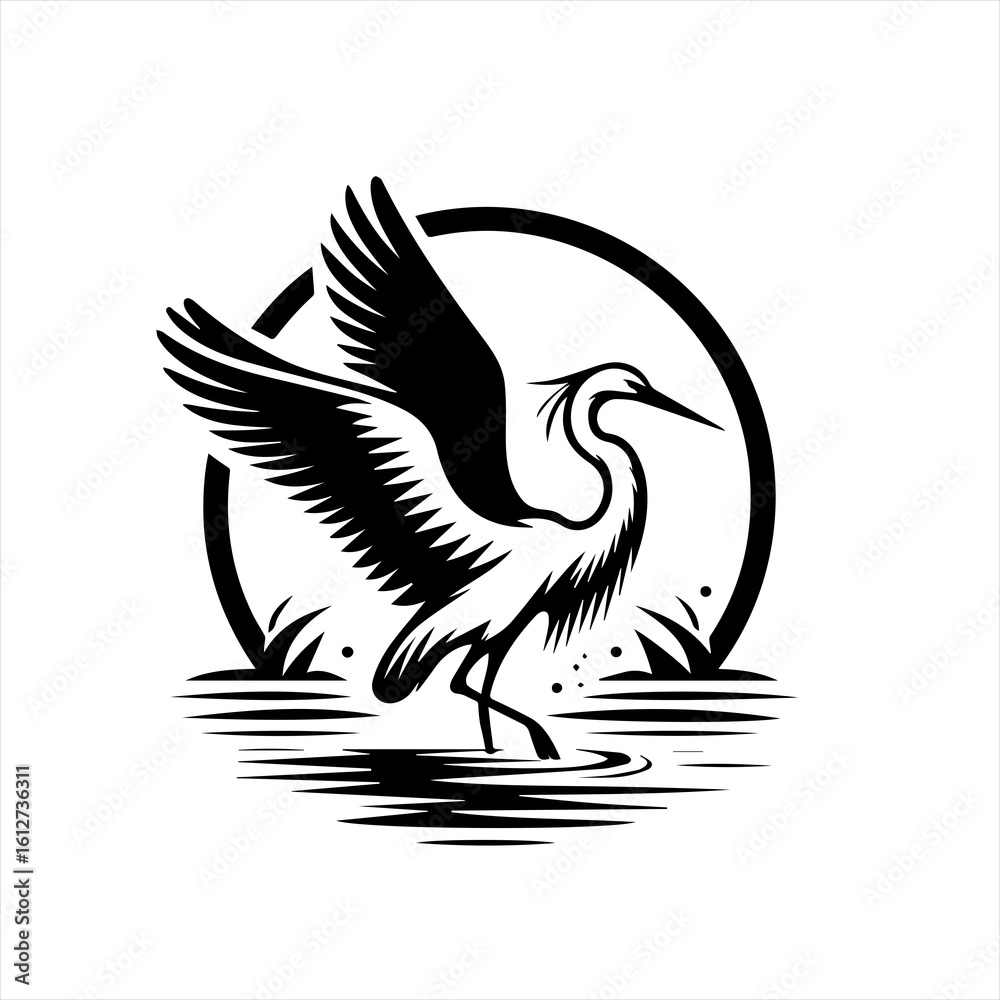 Obraz premium vector illustration of an eagle