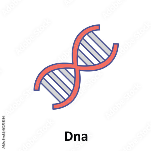 Dna Vector Icon which can easily modify or edit