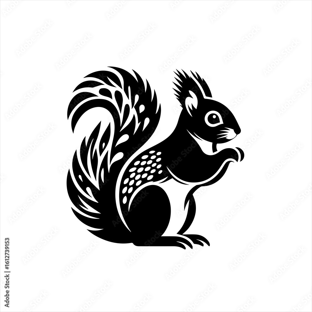Obraz premium Ornate squirrel illustration