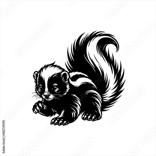 Wallpaper Mural Cute skunk illustration Torontodigital.ca