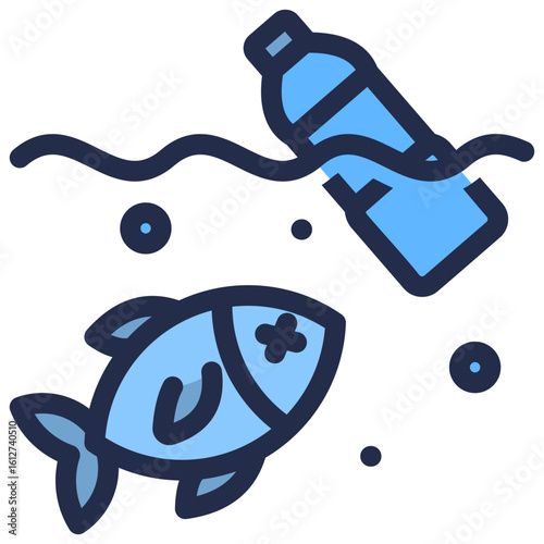 Ocean Pollution Icon