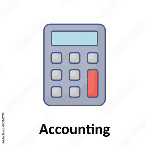 Accounting Vector Icon which can easily modify or edit