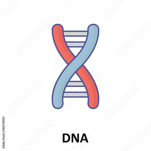 Dna Vector Icon which can easily modify or edit