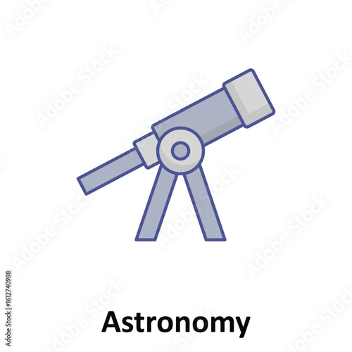 Astronomy Vector Icon which can easily modify or edit