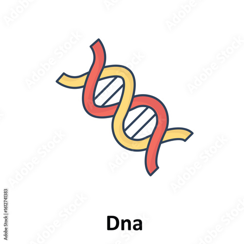Dna Vector Icon which can easily modify or edit