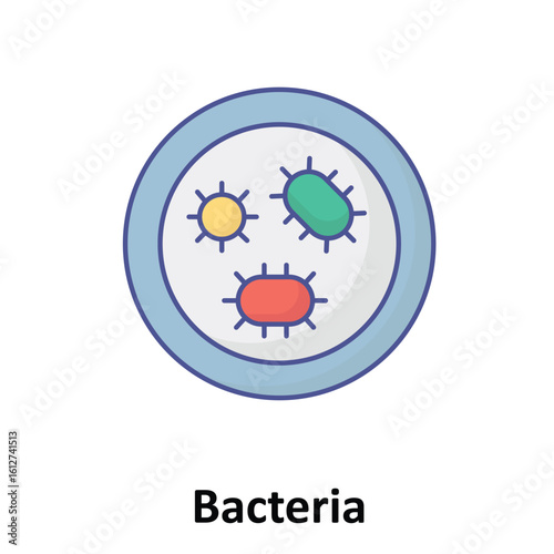 Bacteria Vector Icon which can easily modify or edit