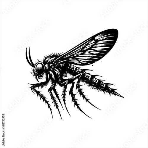 A detailed wasp illustration
