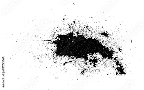 Grunge dirty texture background overlay. Rough, scratch, splatter grunge pattern design brush strokes. Overlay texture. Faded black-white dyed paper texture.