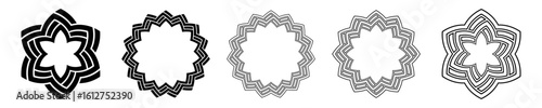 Collection of stylized blac...