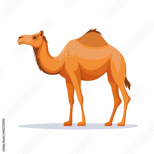 Majestic camel standing tall in the desert, a symbol of endurance and survival