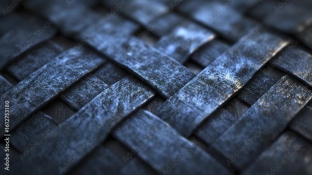 Close-up of dark blue woven texture