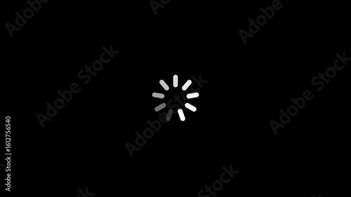 Animated of circle loading icon .Wheel loading concept icon animation.loading circle upload or download animation Waiting symbol.