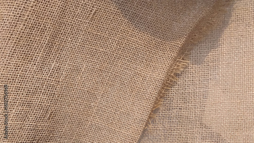Realistic texture of burlap, sackcloth burlap background vector. 