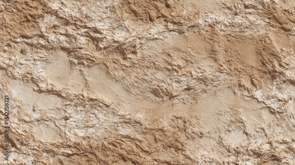 The surface features a rough and uneven texture of dry earth, showcasing various shades of beige and brown under bright midday sunlight, reflecting natural patterns and formations. The surface features a rough and uneven texture of dry earth, showcasing various shades of beige and brown under bright midday sunlight, reflecting natural patterns and formations.