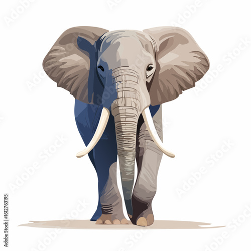 Majestic Elephant Illustration: Capturing the Strength and Serenity of African Wildlife Art