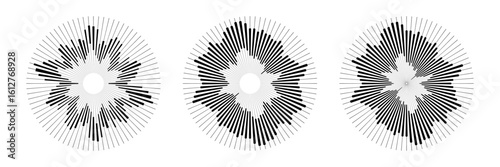 Abstract circle elements wi...