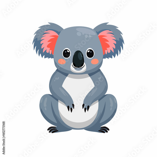 Adorable koala bear illustration perfect for children's books and educational material