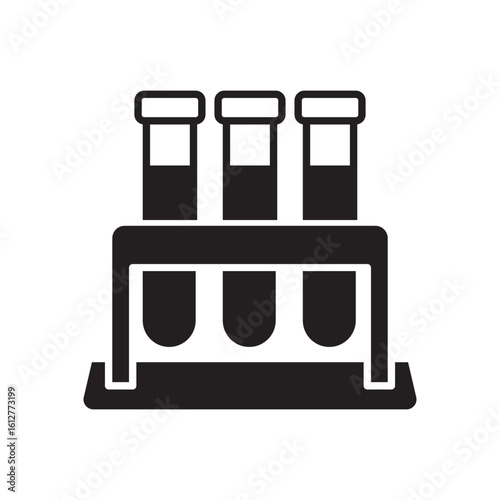 test tubes with chemicals icon