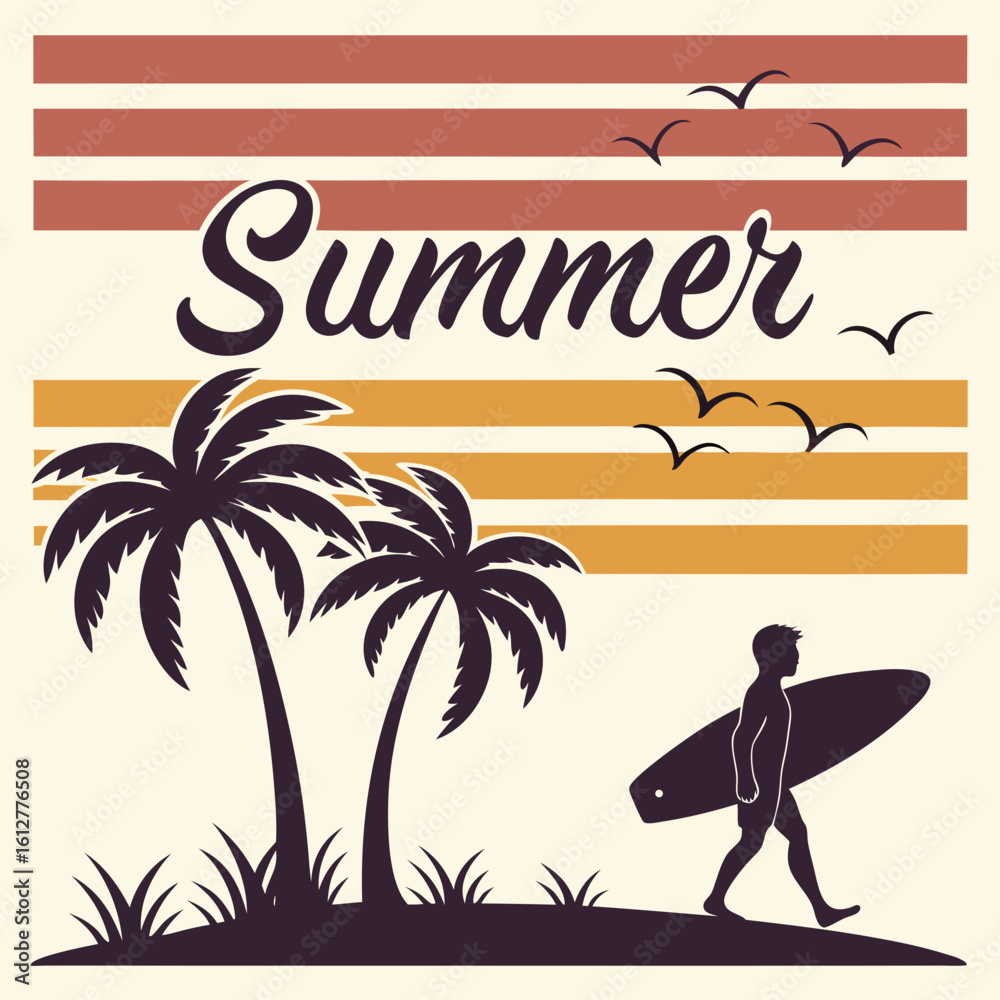 Naklejka premium summer beach background