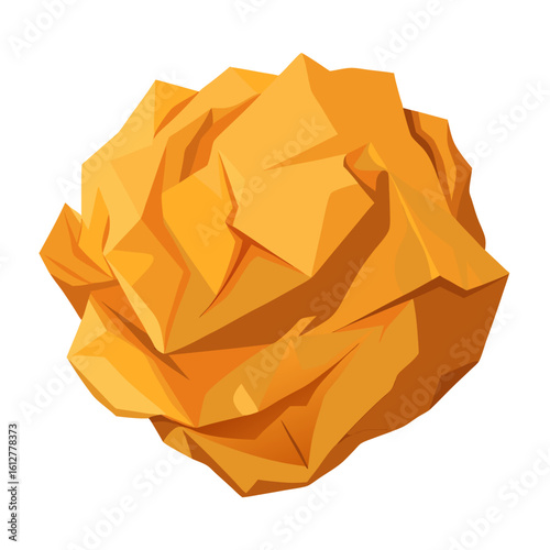 crumpled paper ball