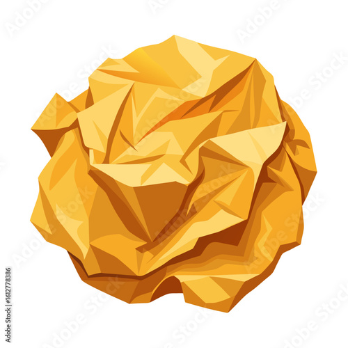 crumpled paper ball