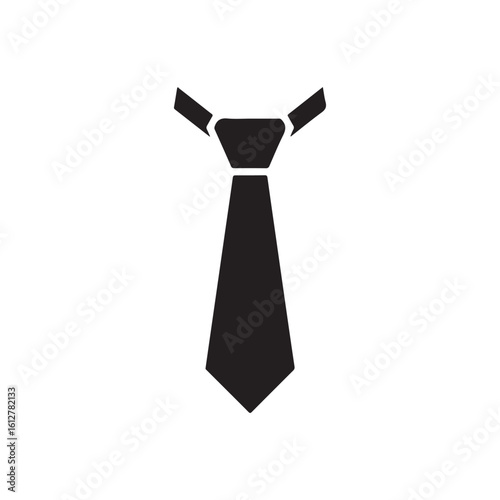 Businessman tie icon isolated on white background.
