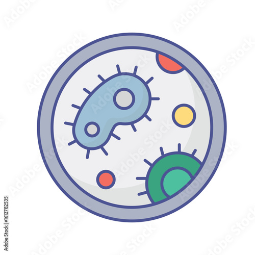 Bacteria Vector Icon which can easily modify or edit