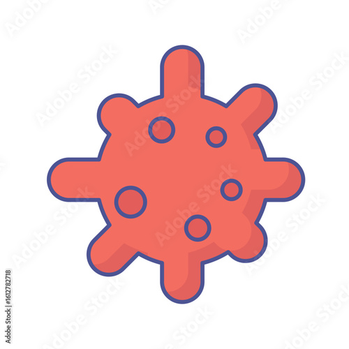 Bacteria cell Vector Icon which can easily modify or edit