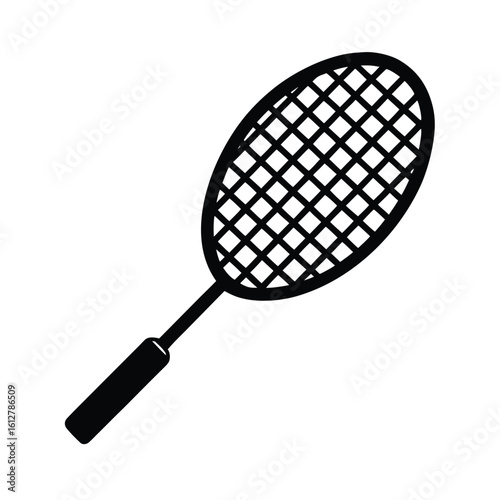 isometric-badminton-racket-icon-with-grip-tape-and.eps