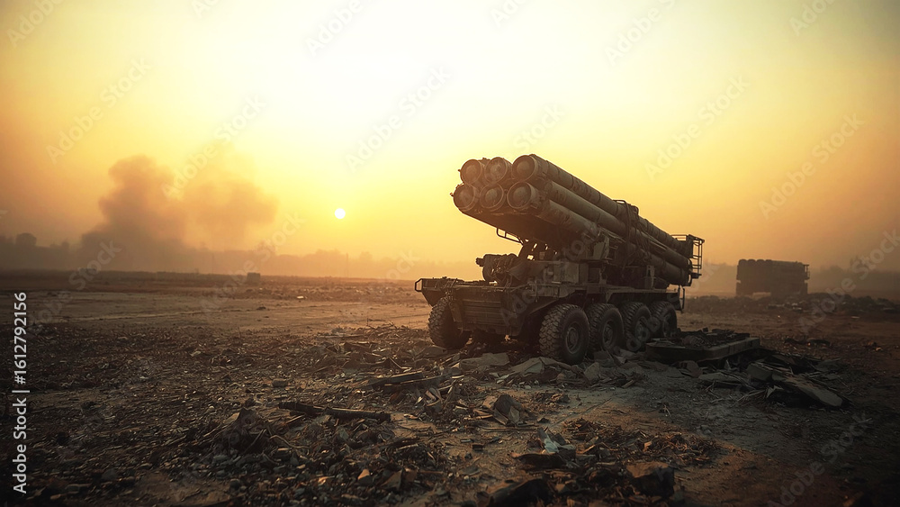 Fototapeta premium The debris of war.