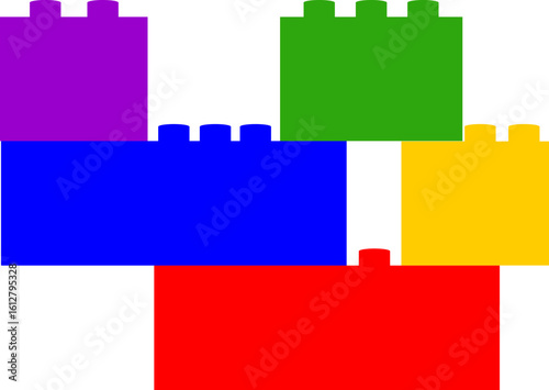 LEGO PIECES TOY VECTOR DESIGN