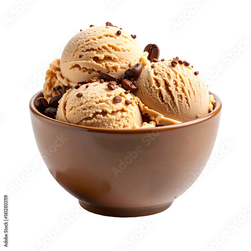 Delicious Coffee Flavored Ice Cream on cup