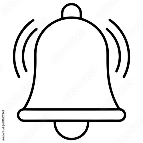 bell icon  christmas school bell monder bell restaurant kitchen con line airt vactor Illustrations on white backgroud