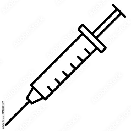 drug-injection Medical And Healthcare In Flat Design syringe medicine, needle, injection isolated vaccination healthcare hospital drug icon line airt vactor Illustrations symbol on white backgroud