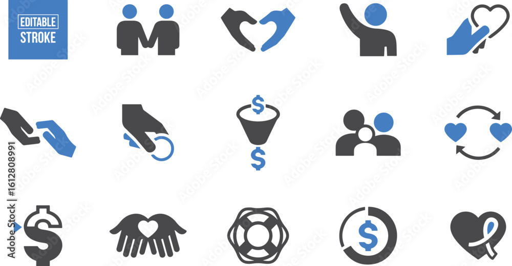 Fototapeta premium Love and Relationship Icons – Heart, Couple, Romance, Care, Family, Wedding, Valentine, Affection, Hug, Kiss, Engagement, Bond, Together, Dating, Emotions, Romantic, Partner, Icon Pack