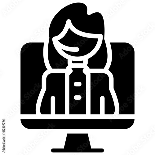Remote Support  glyph icon