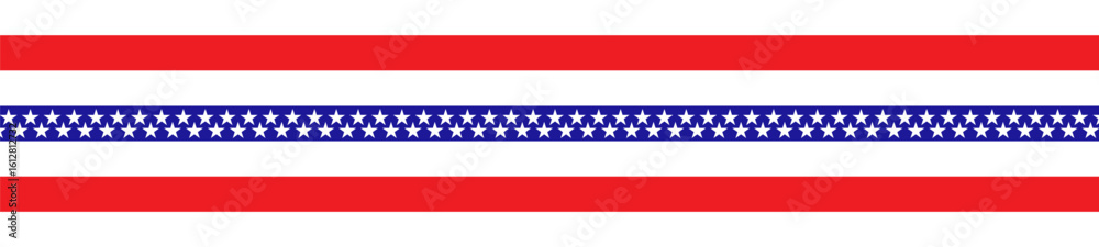 Fototapeta premium american ribbon flag usa.