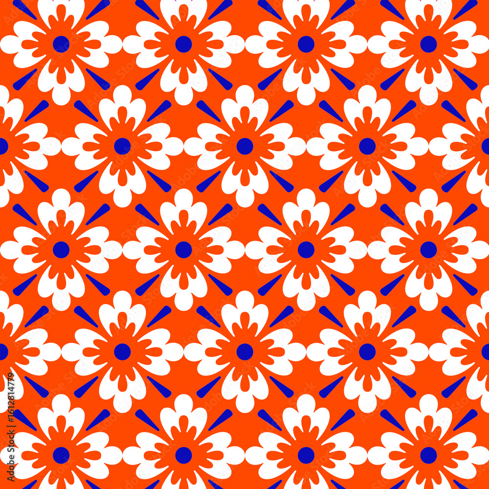Fototapeta premium seamless pattern with flowers