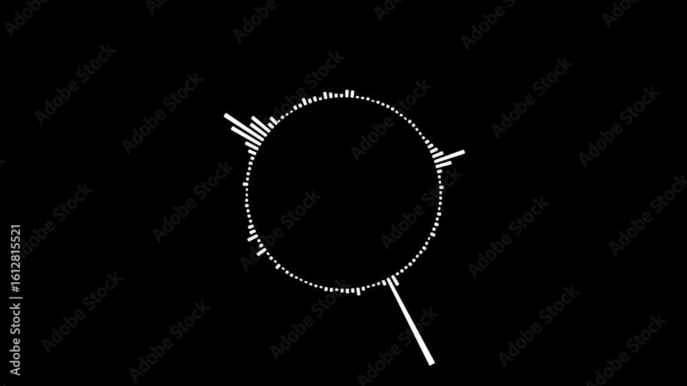 abstract audio spectrum simulation black background. Music line graph, Futuristic sound wave visualization. 4k Dynamic equalizer visual effect. Abstract music waves oscillation. Audio bar, audio waves