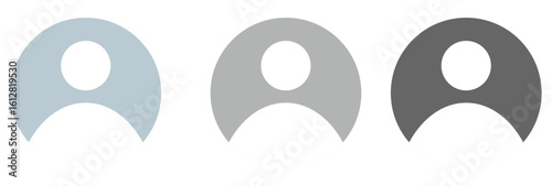 vatar, gender neutral silhouette Vector illustration