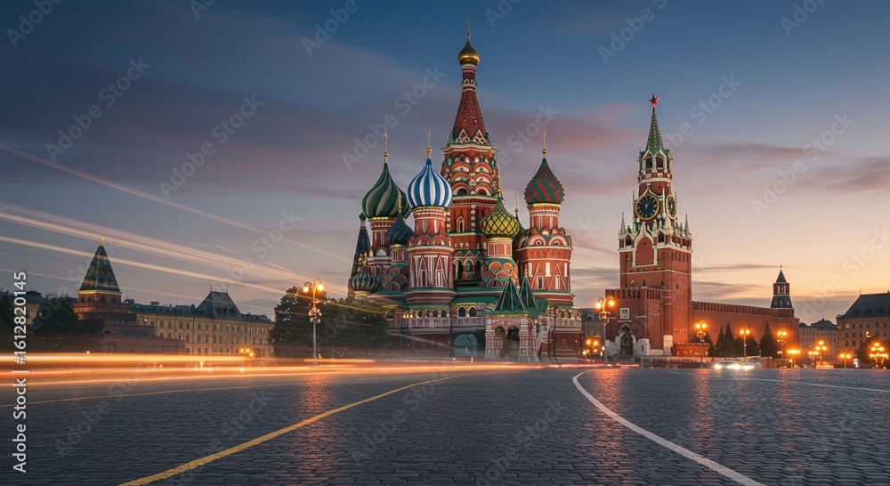 Historical cathedral dawn square Historical cathedral dawn square